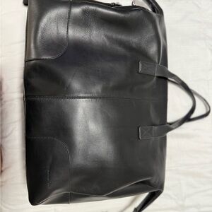 Black Leather Men's Bag